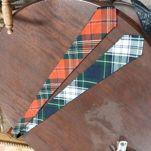 Vintage Kinloch Anderson 4-way Plaid Multicolor Men's Wool Tie